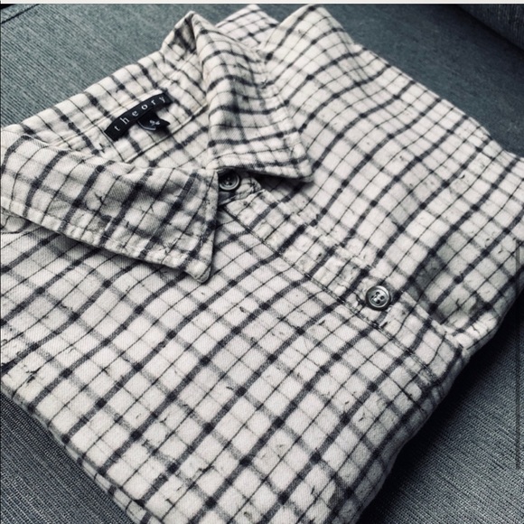 Theory Super Soft Flannel Shirt - Picture 3 of 7